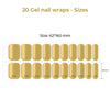 Semi Cured Gel Nail Wraps - Solid Colours (select option)