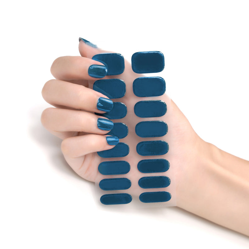 Semi Cured Gel Nail Wraps - Ocean Waves