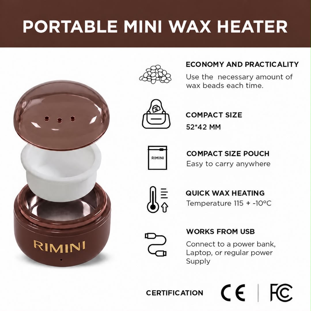 Mini Wax Heater Kit - Chocolate