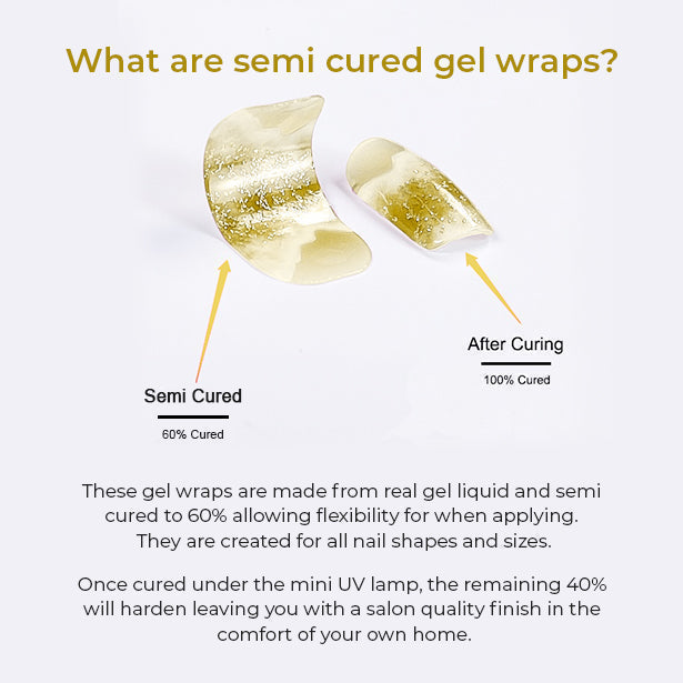 Semi Cured Gel Nail Wraps - Tranquility