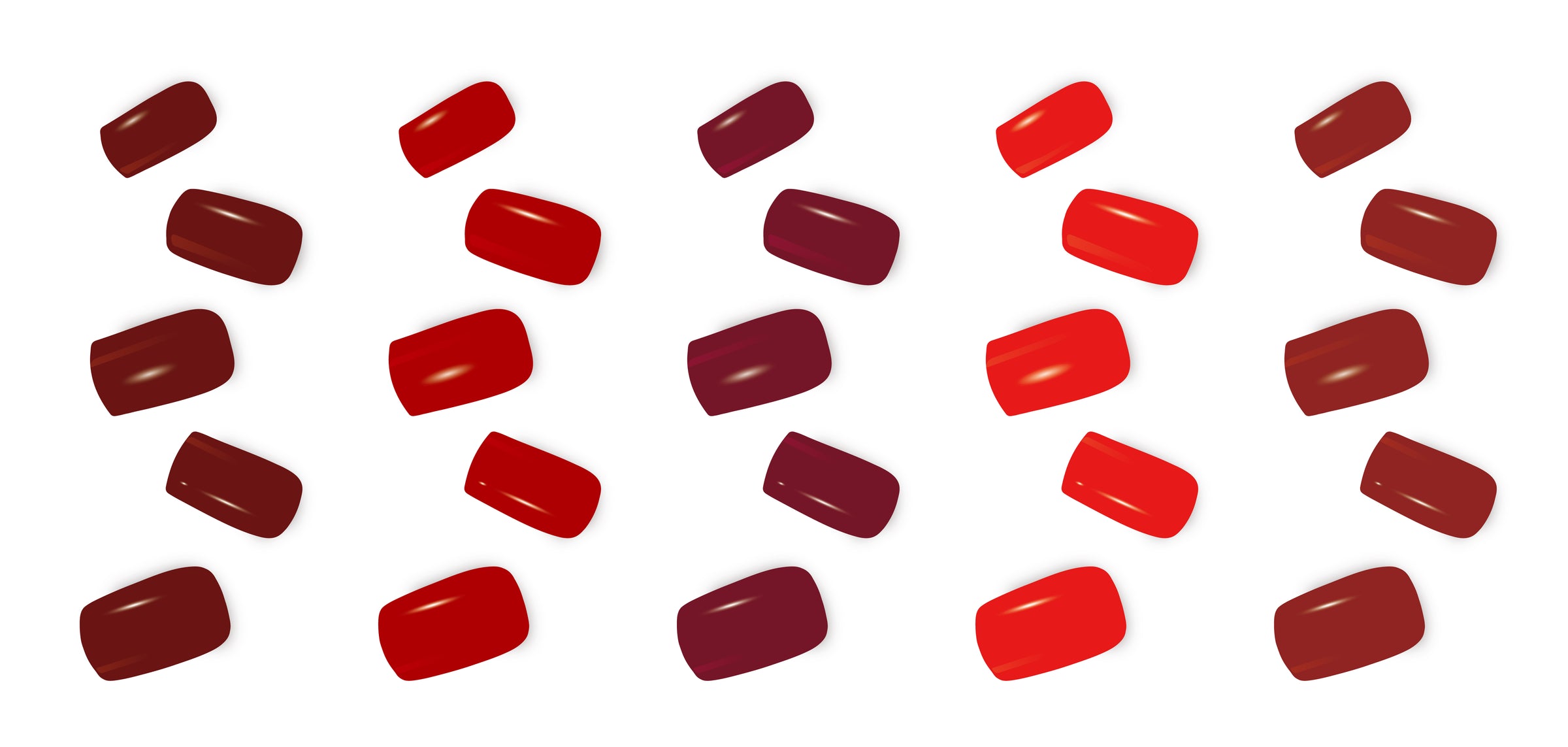 Semi Cured Gel Nail Wraps - 5 Pack Bundles