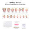Press On Nails - Gold French Tips (Special Edition)