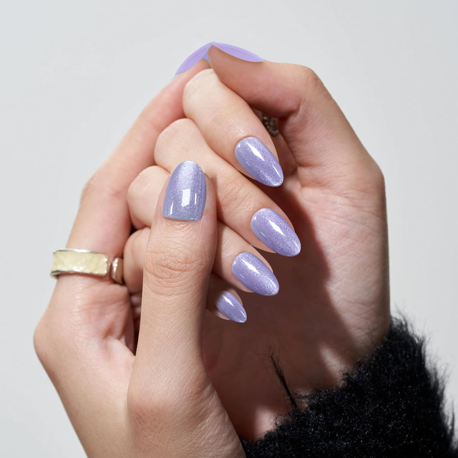 Press On Nails - Purple Marble