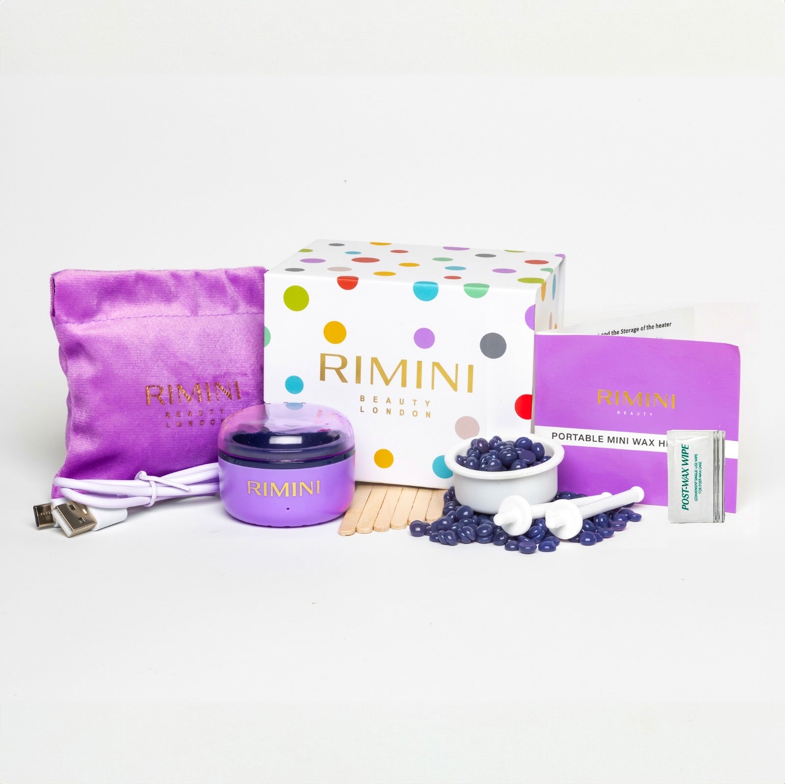 Mini Wax Heater Deluxe Kit - Purple