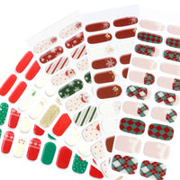 Semi Cured Gel Nail Wraps - Xmas 5 Pack Bundles