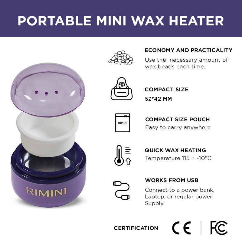 Mini Wax Heater Kit - Purple