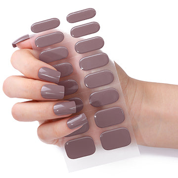 Semi Cured Gel Nail Wraps - Vintage Plum