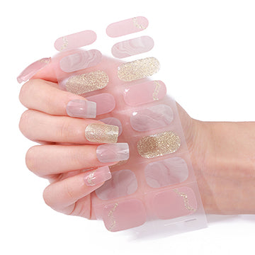 Semi Cured Gel Nail Wraps - Marble Arch