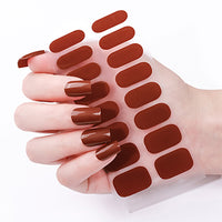 Semi Cured Gel Nail Wraps - Sangria