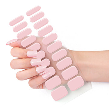 Semi Cured Gel Nail Wraps - Geranium Molle
