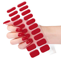 Semi Cured Gel Nail Wraps - Cherry
