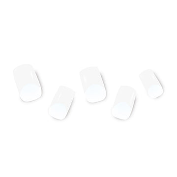 Semi Cured Gel Nail Wraps - White French Tips