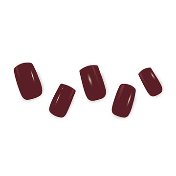 Semi Cured Gel Nail Wraps - Merlot