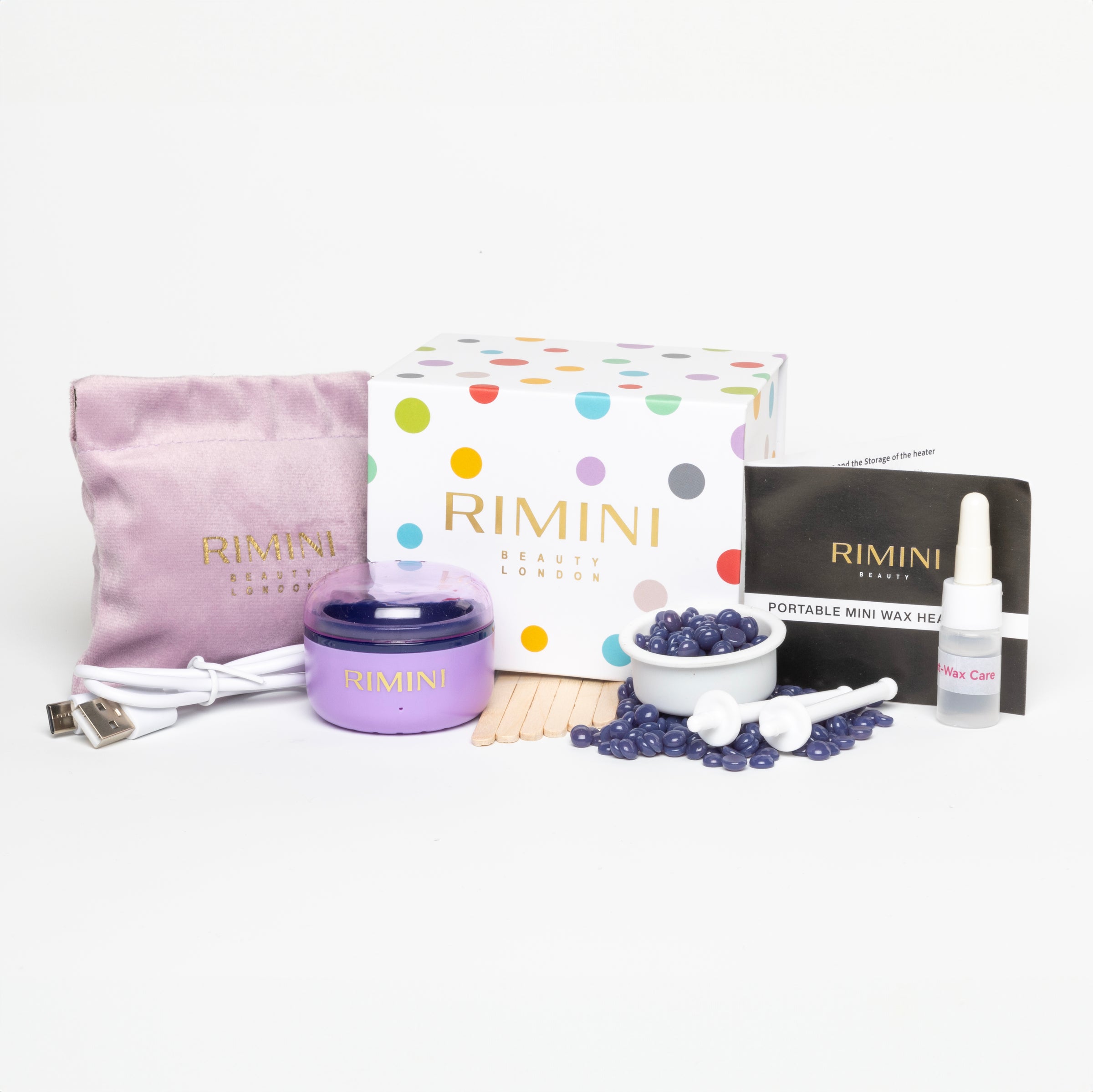 Mini Wax Heater Deluxe Kit - Purple