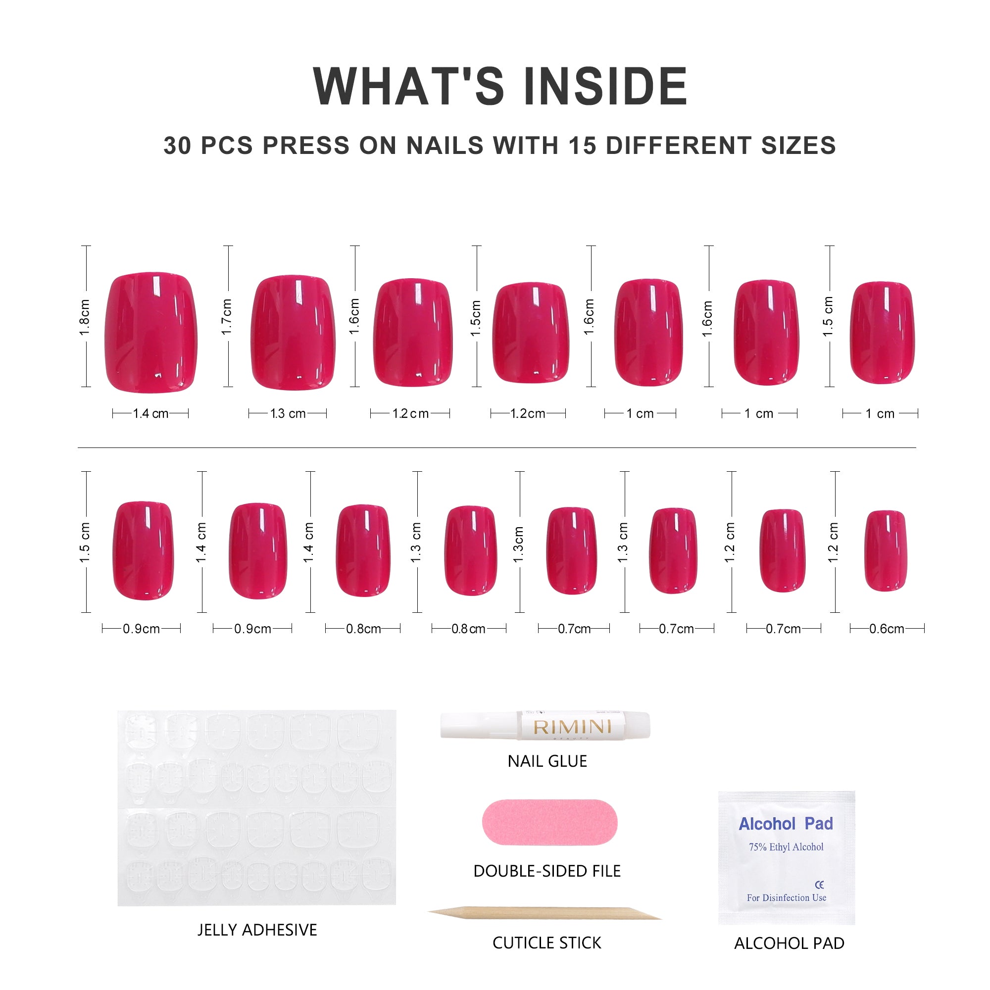 Press On Nails - Fuchsia