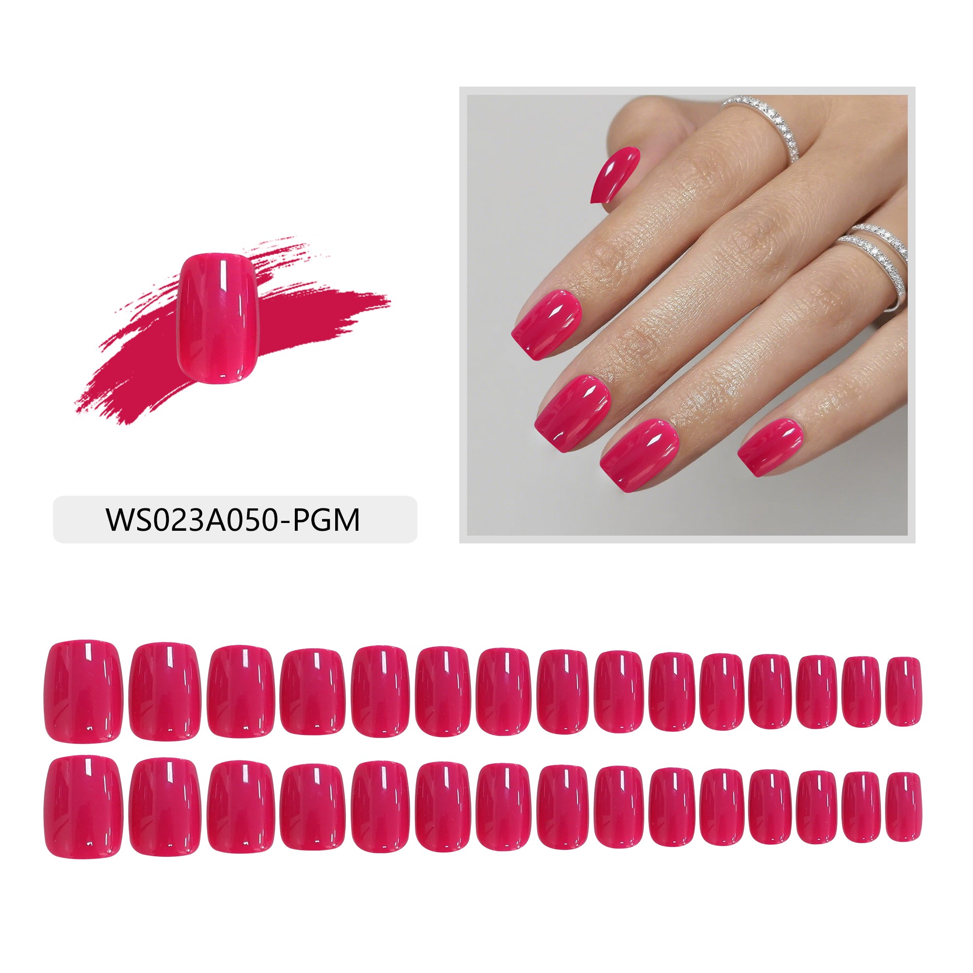 Press On Nails - Fuchsia