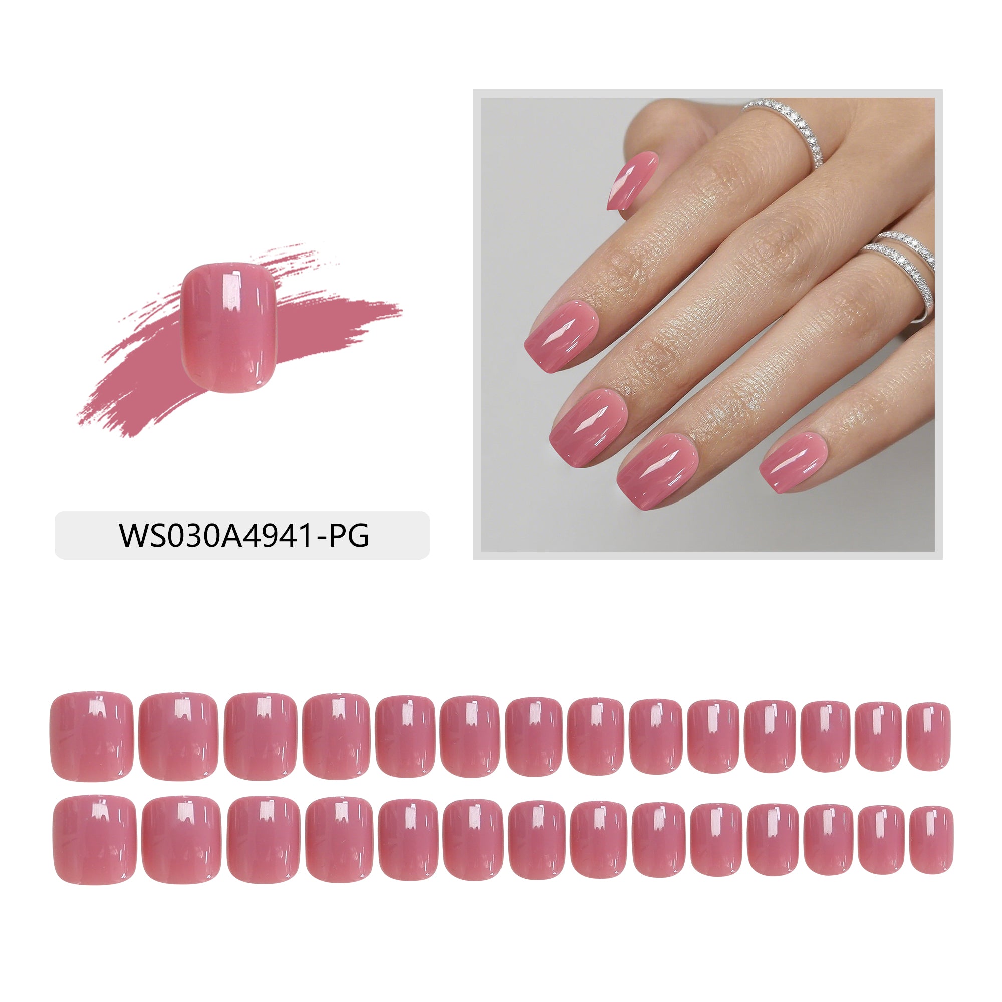 Press On Nails - Sweet Rose