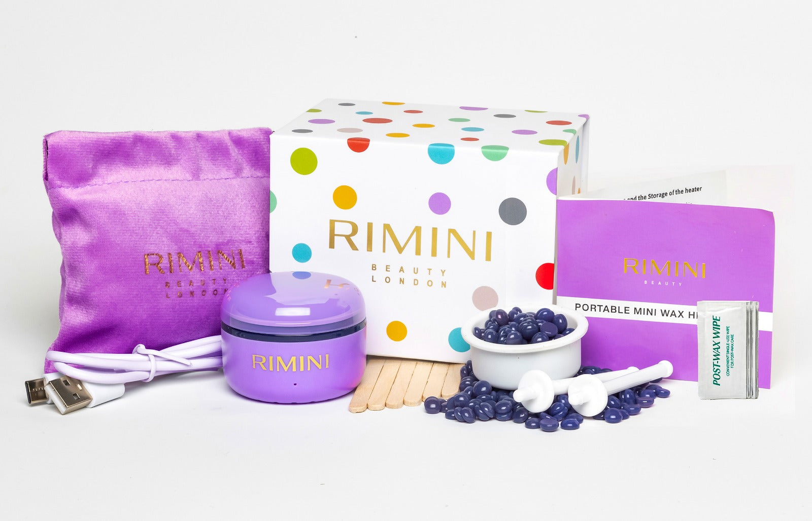 Mini Wax Heater Deluxe Kit - Purple