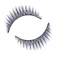 Synthetic Hair False Lashes - Multi Coloured Glitter
