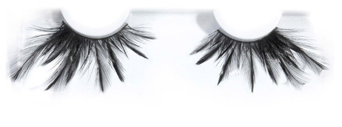 Feather False Eyelashes - Long