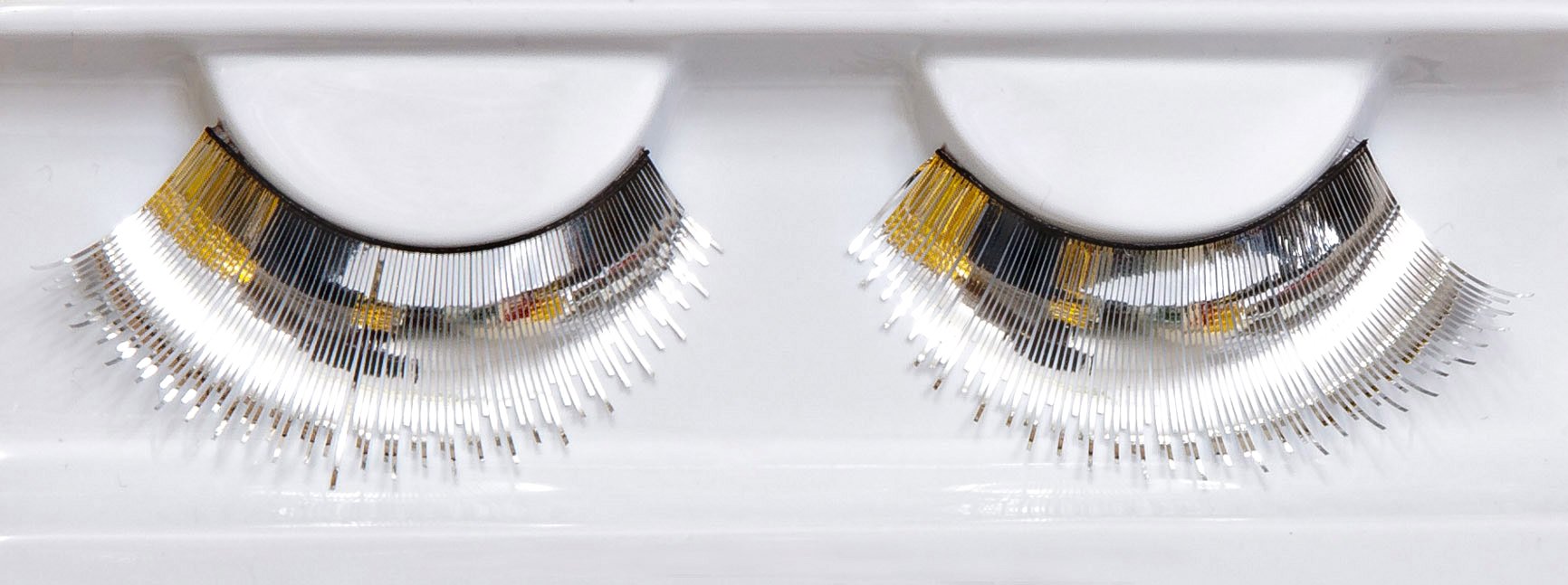 Synthetic False Lashes - Hologram Silver