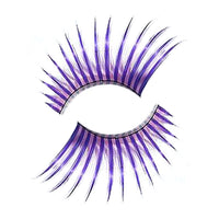 Synthetic Hair False Lashes - Long Purple