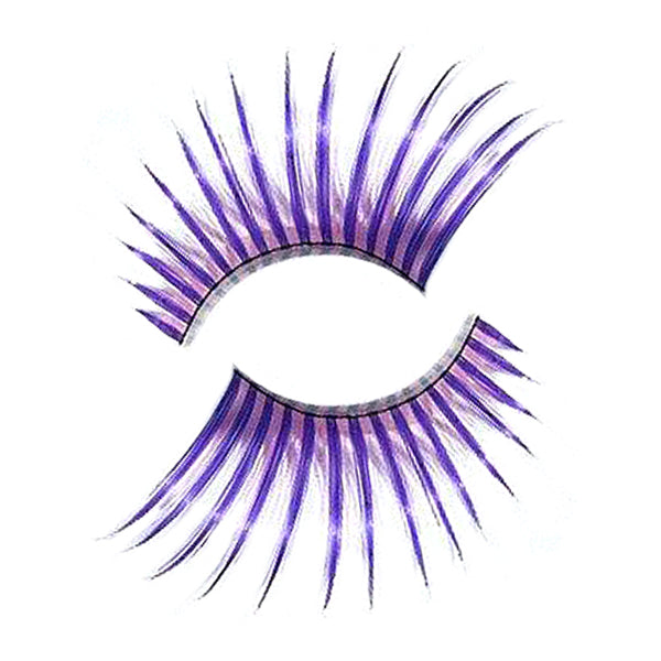 Synthetic Hair False Lashes - Long Purple