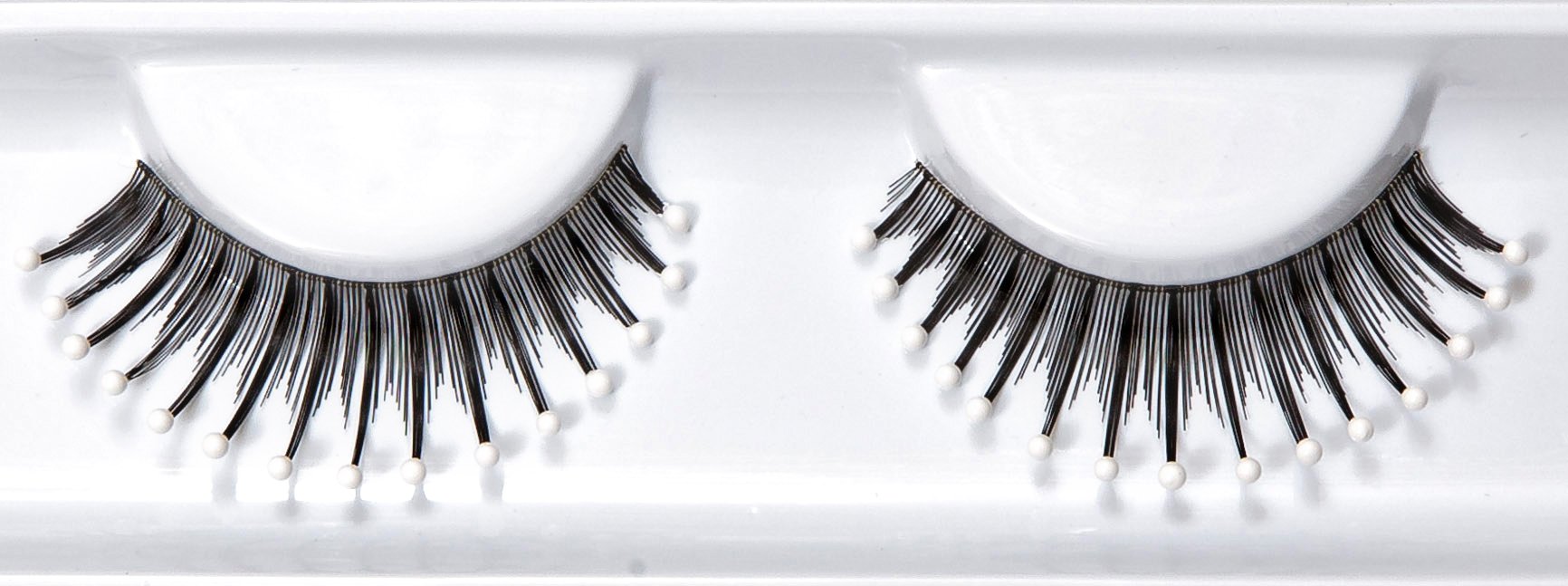Synthetic Hair False Lashes - Decorated White Water Droplet