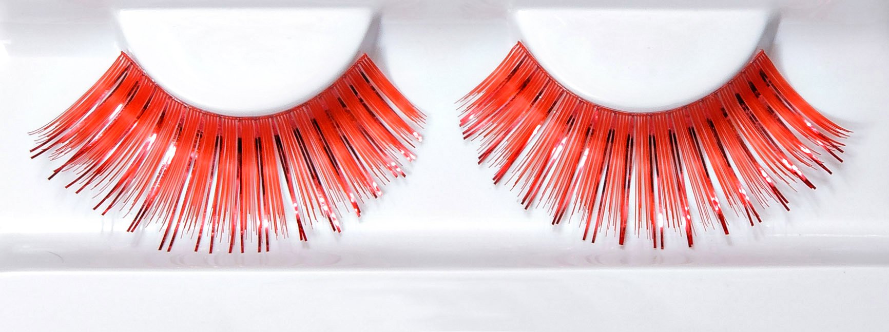 Synthetic False Lashes - Carnival Red/Maroon
