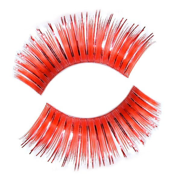 Synthetic False Lashes - Carnival Red/Maroon