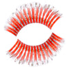 Synthetic False Lashes - Hologram Red and Silver