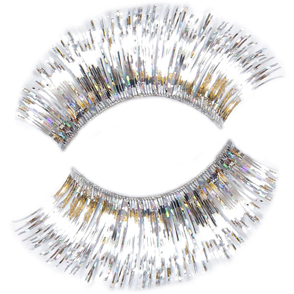 Synthetic False Lashes - Hologram Silver