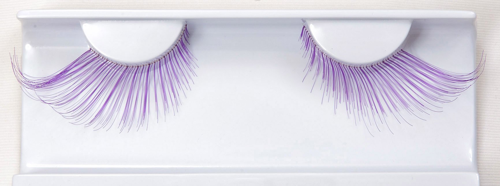 Synthetic Hair False Lashes - Extra Thin and Long Purple