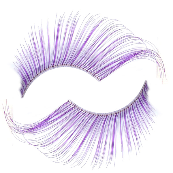 Synthetic Hair False Lashes - Extra Thin and Long Purple