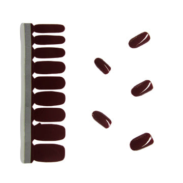 Nail Polish Stickers - Red Wine