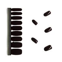 Nail Polish Stickers - Jet Black Sky