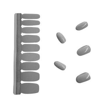 Nail Polish Stickers - Grey Skies