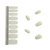 Nail Polish Stickers - Blanco Simple