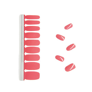 Nail Polish Stickers - Punchy Pink