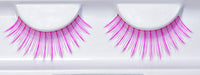 Synthetic Hair False Lashes - Alternating Lengths Thin Pink