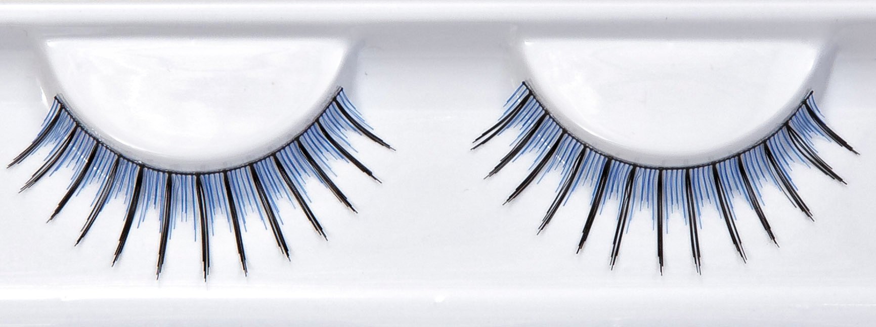 Synthetic Hair False Lashes - Black and Blue