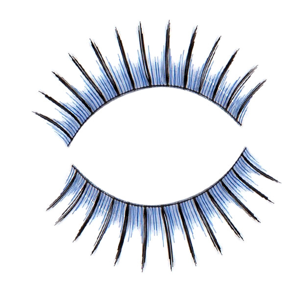 Synthetic Hair False Lashes - Black and Blue