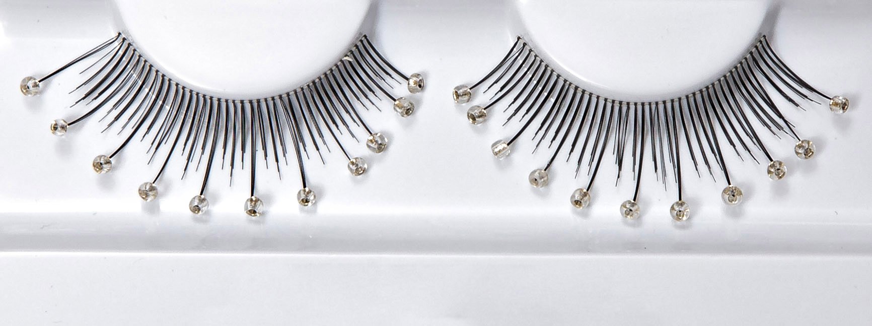 Synthetic Hair False Lashes - Decorated Clear Tips