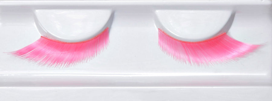 Synthetic Hair False Lashes - Short bright Pink