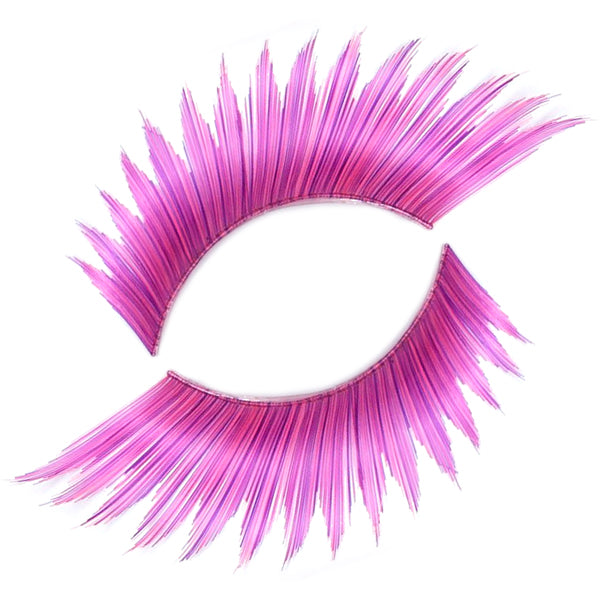 Synthetic Hair False Lashes - Long Light and Dark Purple