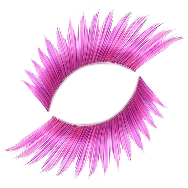Synthetic Hair False Lashes - Long Light and Dark Purple