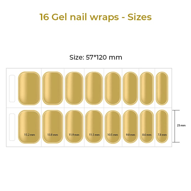 Semi Cured Gel Nail Wraps - Multi Colour (select option)