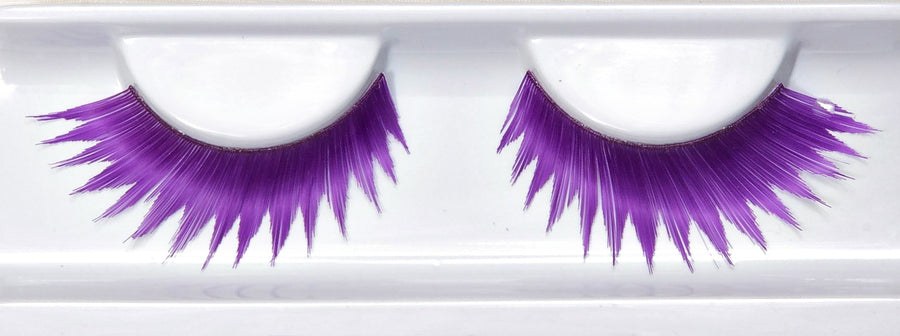 Synthetic Hair False Lashes - Medium Dark Purple