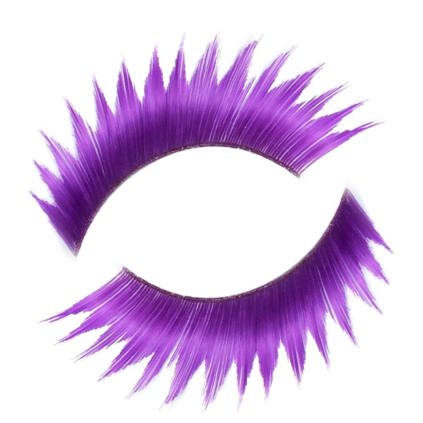 Synthetic Hair False Lashes - Medium Dark Purple