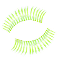 Synthetic Hair False Lashes - Glow In The Dark